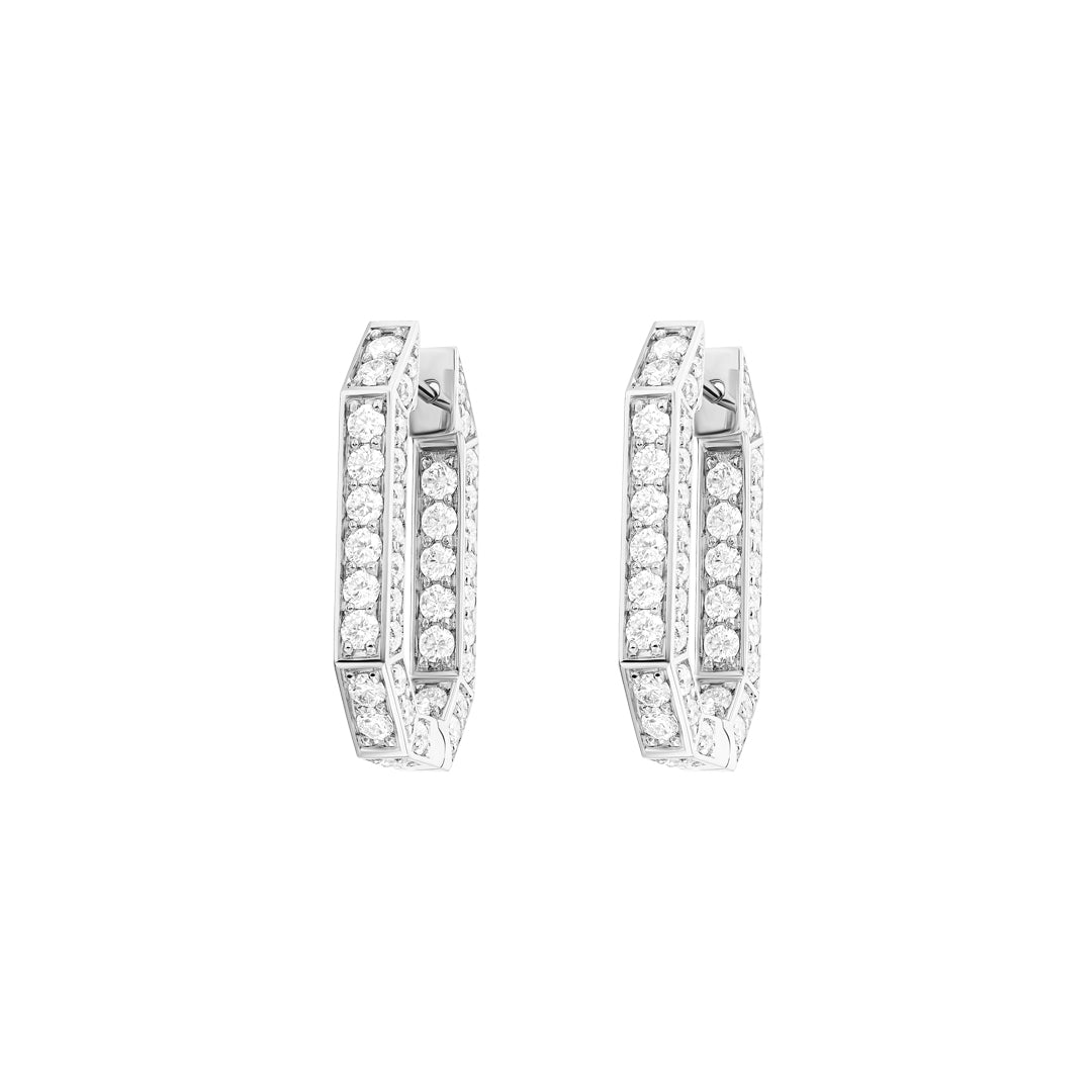 Birwaz Turath Diamond Hoop Earrings - Samra Jewellery - Diamond Jewellery - TURATH