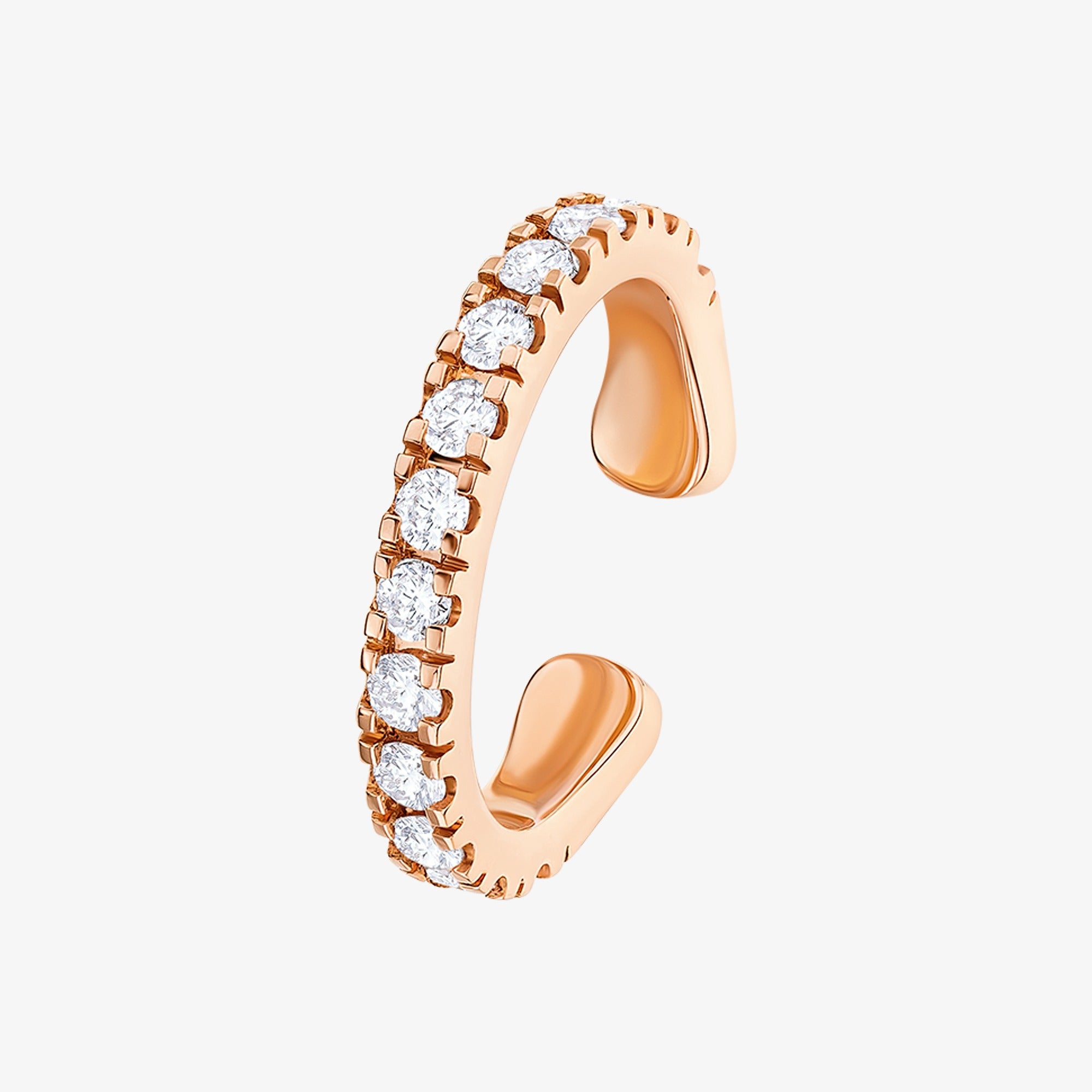 Barq Rose Gold Brilliant Diamond Ear Cuff