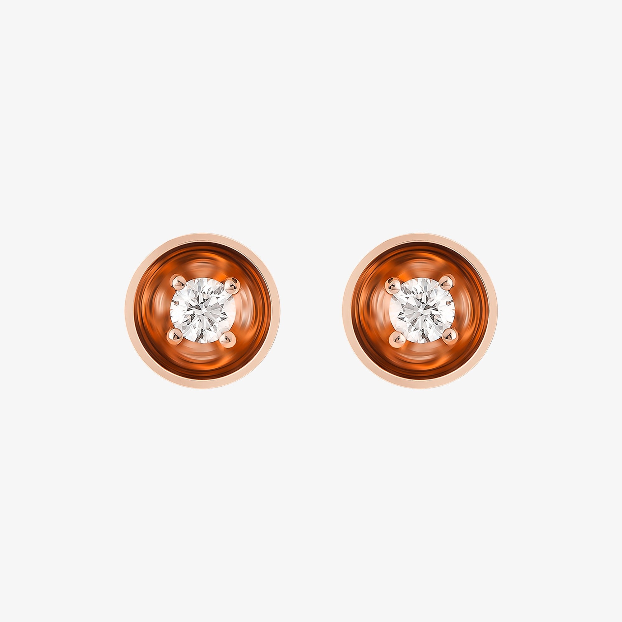 Bint Al Matar Rose Gold Stud Earrings