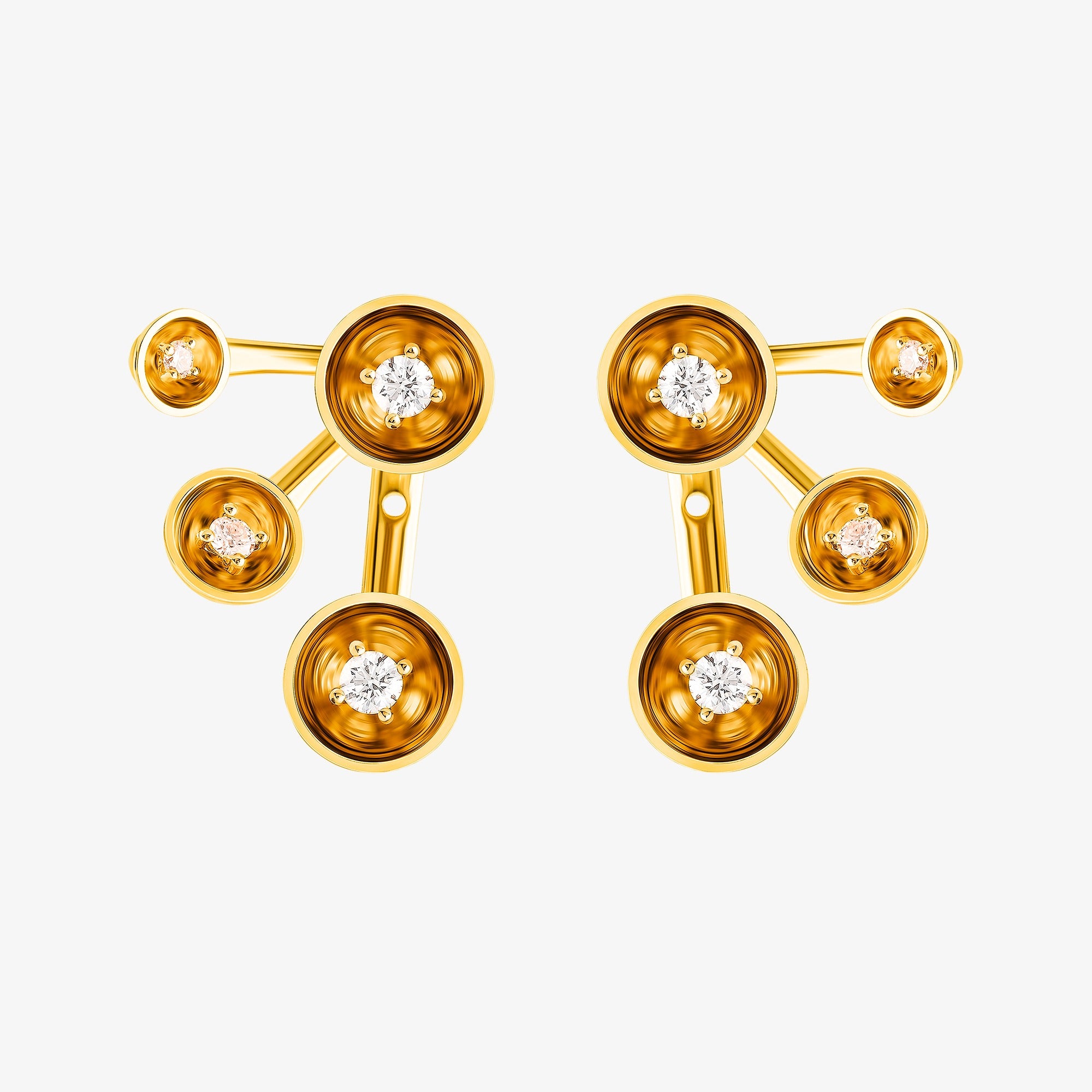 Bint Al Matar Yellow Gold Earrings