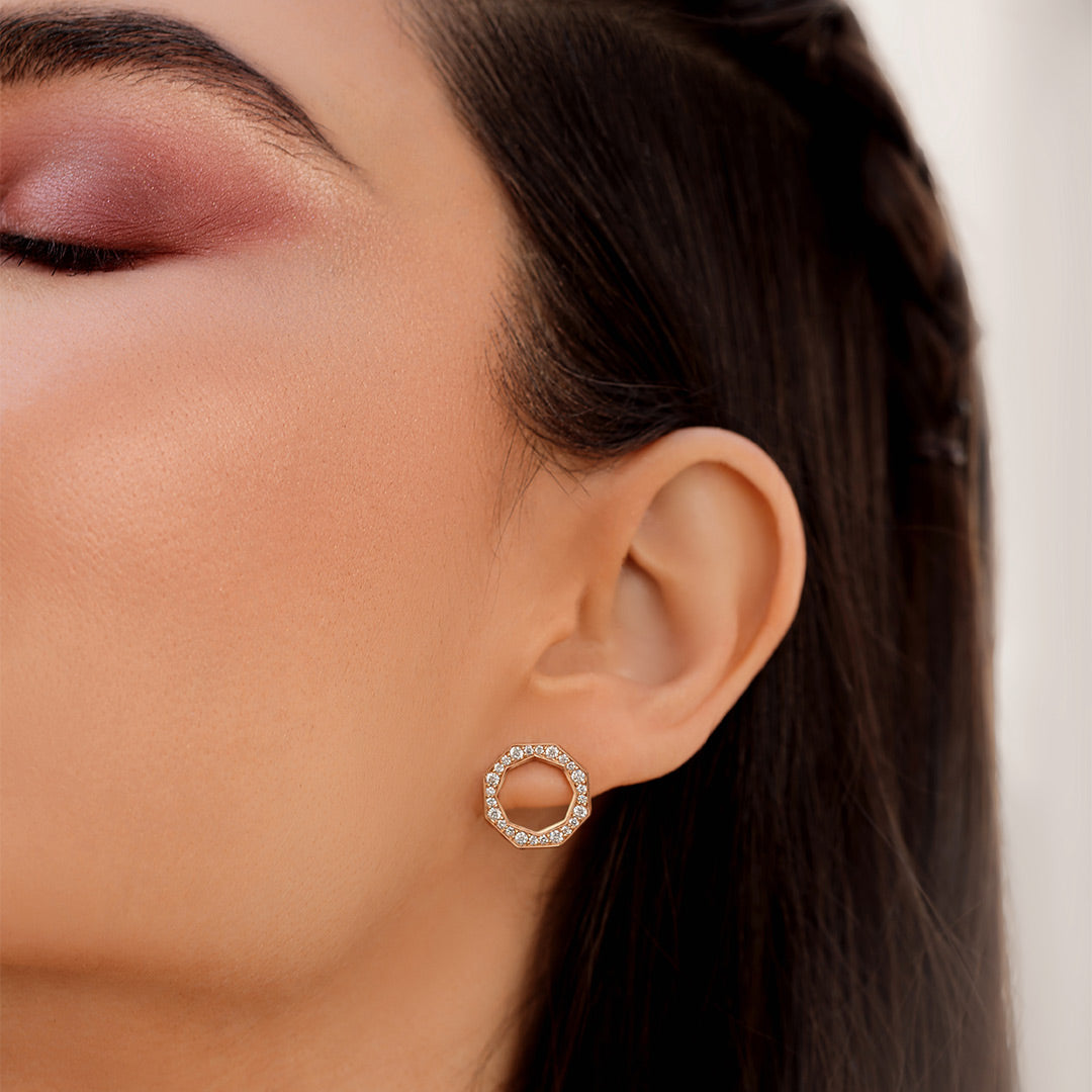 Birwaz Turath Diamond Earrings - Samra Jewellery - Diamond Jewellery - TURATH