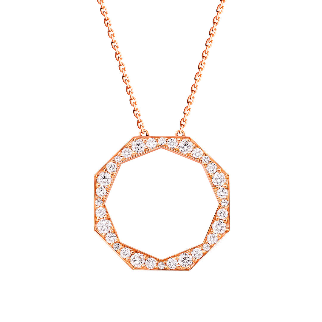 Birwaz Turath Diamond Large Necklace - Samra Jewellery - Diamond Jewellery - TURATH