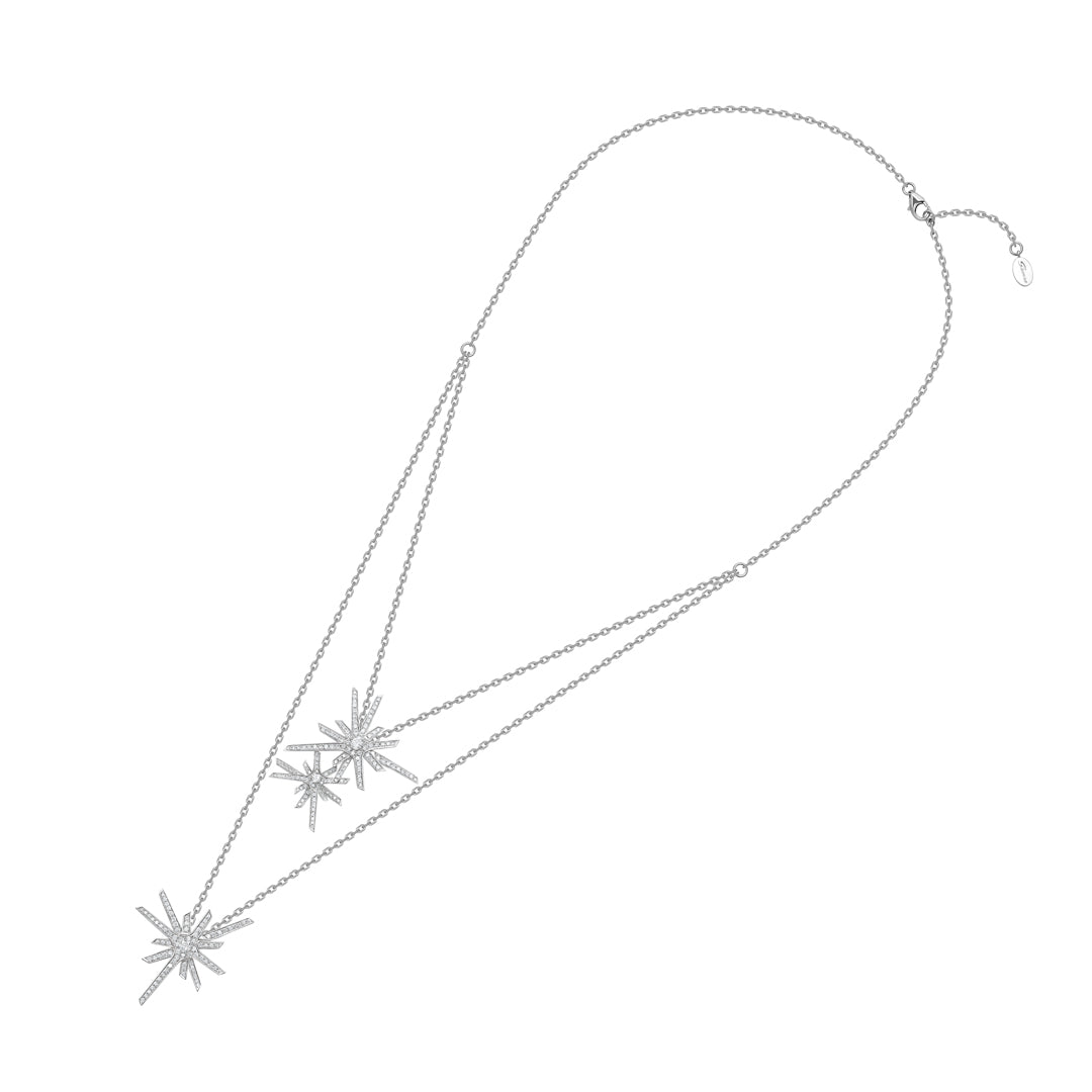 Daw Diamond Double Necklace - Samra Jewellery - Diamond Jewellery - DAW