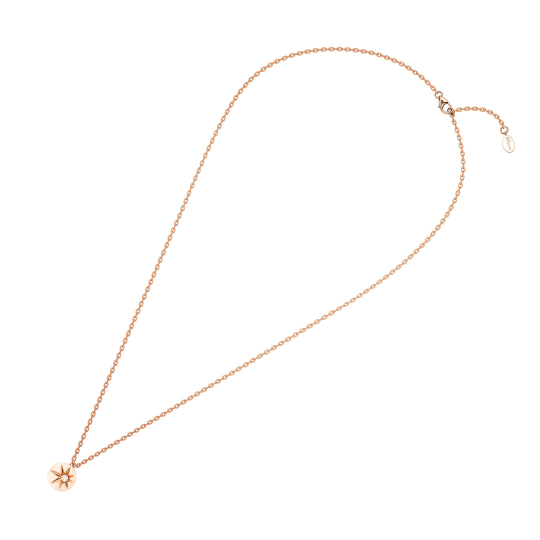 Daw Single Rose Gold Necklace with Diamond - Samra Jewellery - Diamond Jewellery - DAW