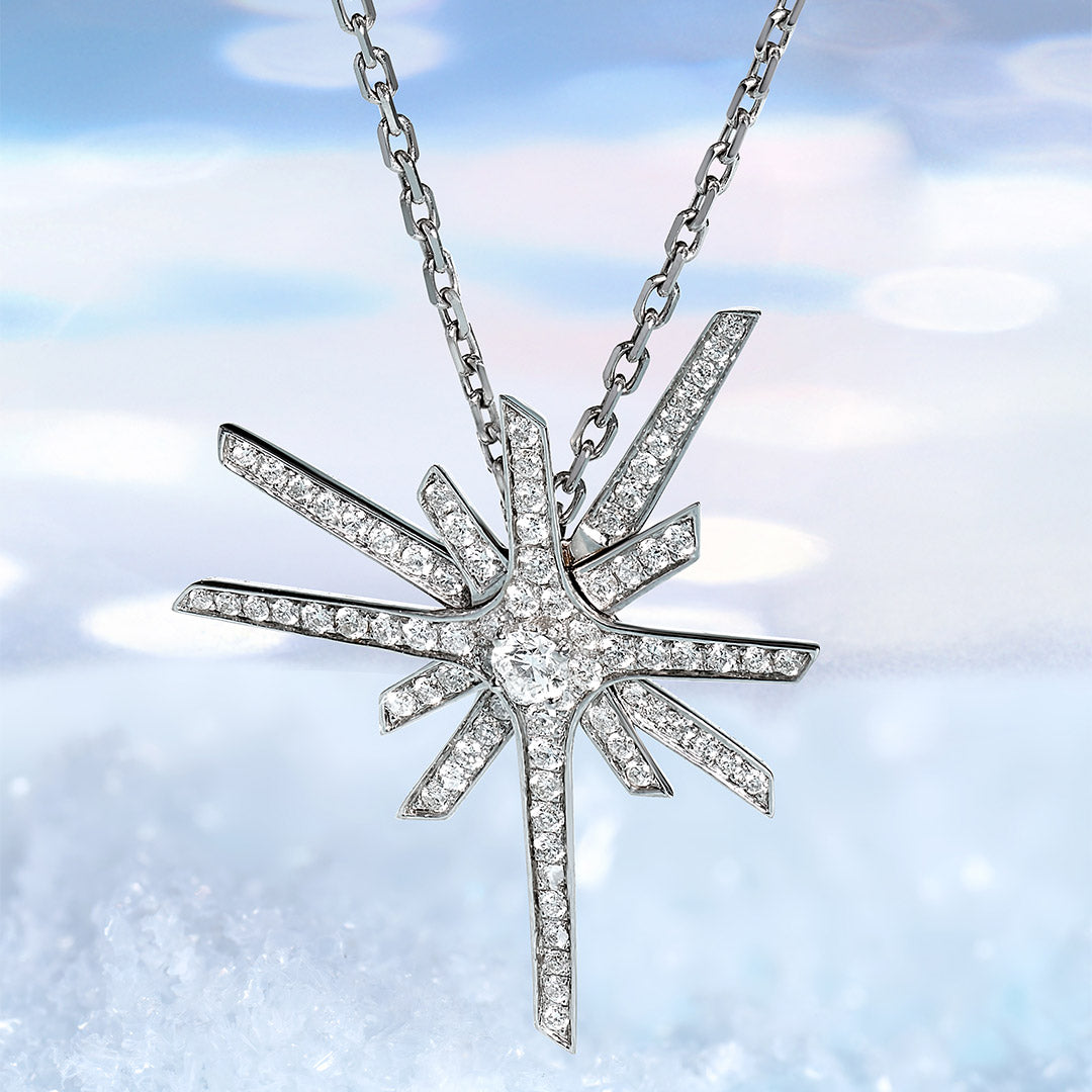 Daw Large Diamond Necklace - Samra Jewellery - Diamond Jewellery - DAW
