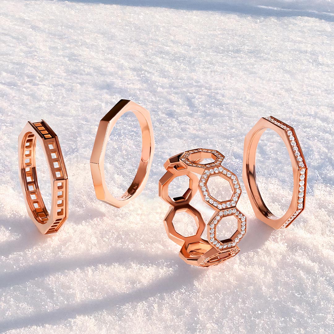 Dibla Turath Rose Gold Band Size 59 - Samra Jewellery - Diamond Jewellery - TURATH