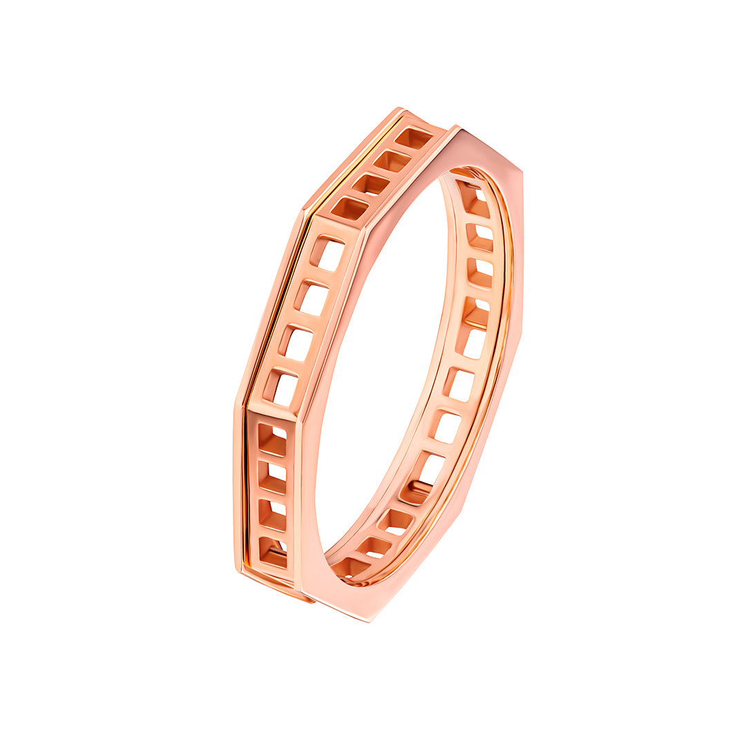 Dibla Turath Rose Gold Band - Samra Jewellery - Diamond Jewellery - TURATH