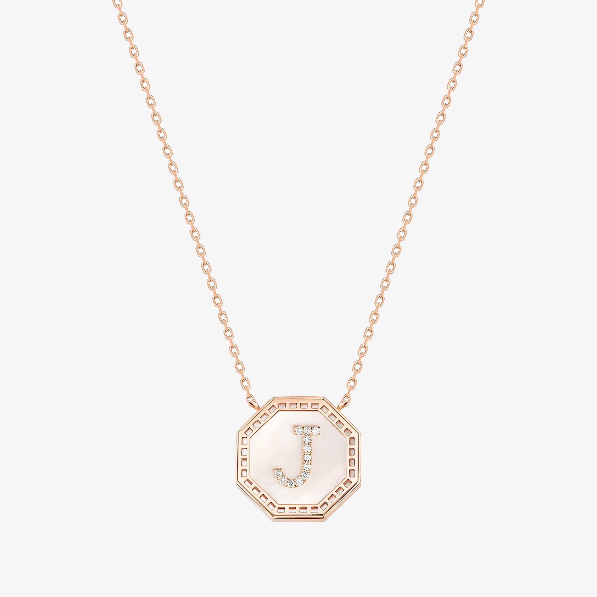 Harf Turath Letter J Necklace
