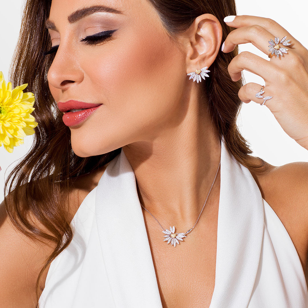 Love Me, Love Me Not Medium Earrings - Samra Jewellery - Diamond Jewellery - LOVE ME LOVE ME NOT