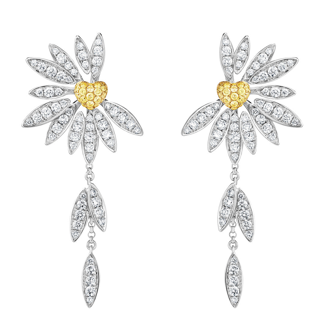 Love Me, Love Me Not Large Earring - Samra Jewellery - Diamond Jewellery - LOVE ME LOVE ME NOT