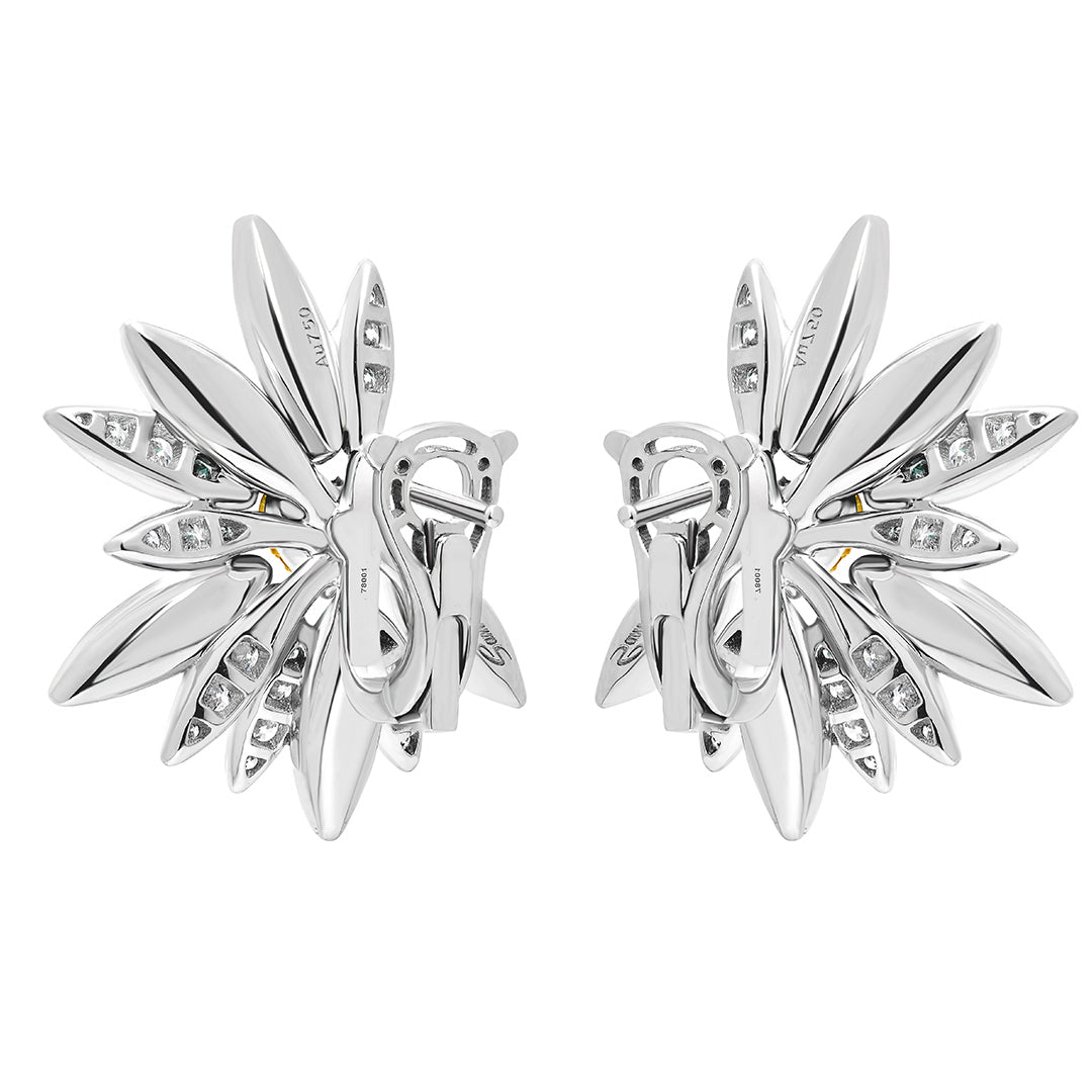 Love Me, Love Me Not White Gold Yellow Sapphire Earrings - Samra Jewellery - Diamond Jewellery - LOVE ME LOVE ME NOT