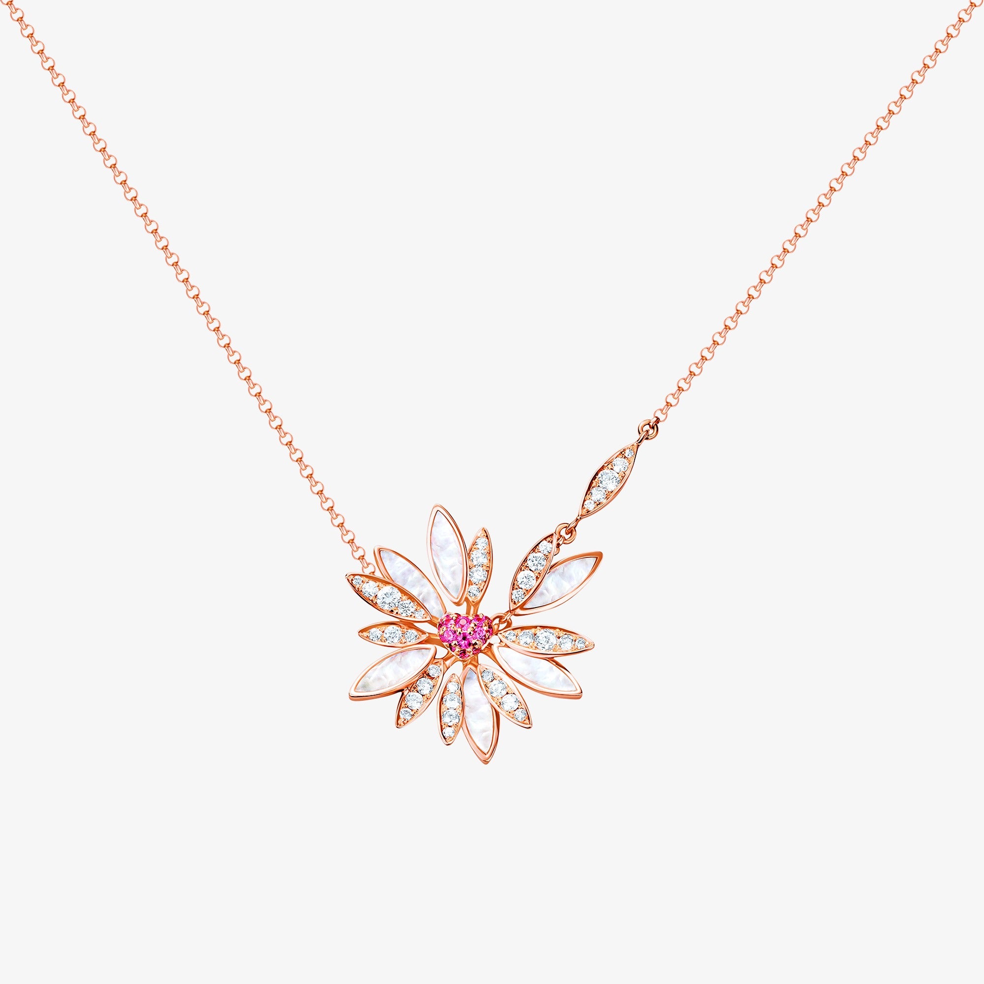 Love Me, Love Me Not Rose Gold Small Necklace