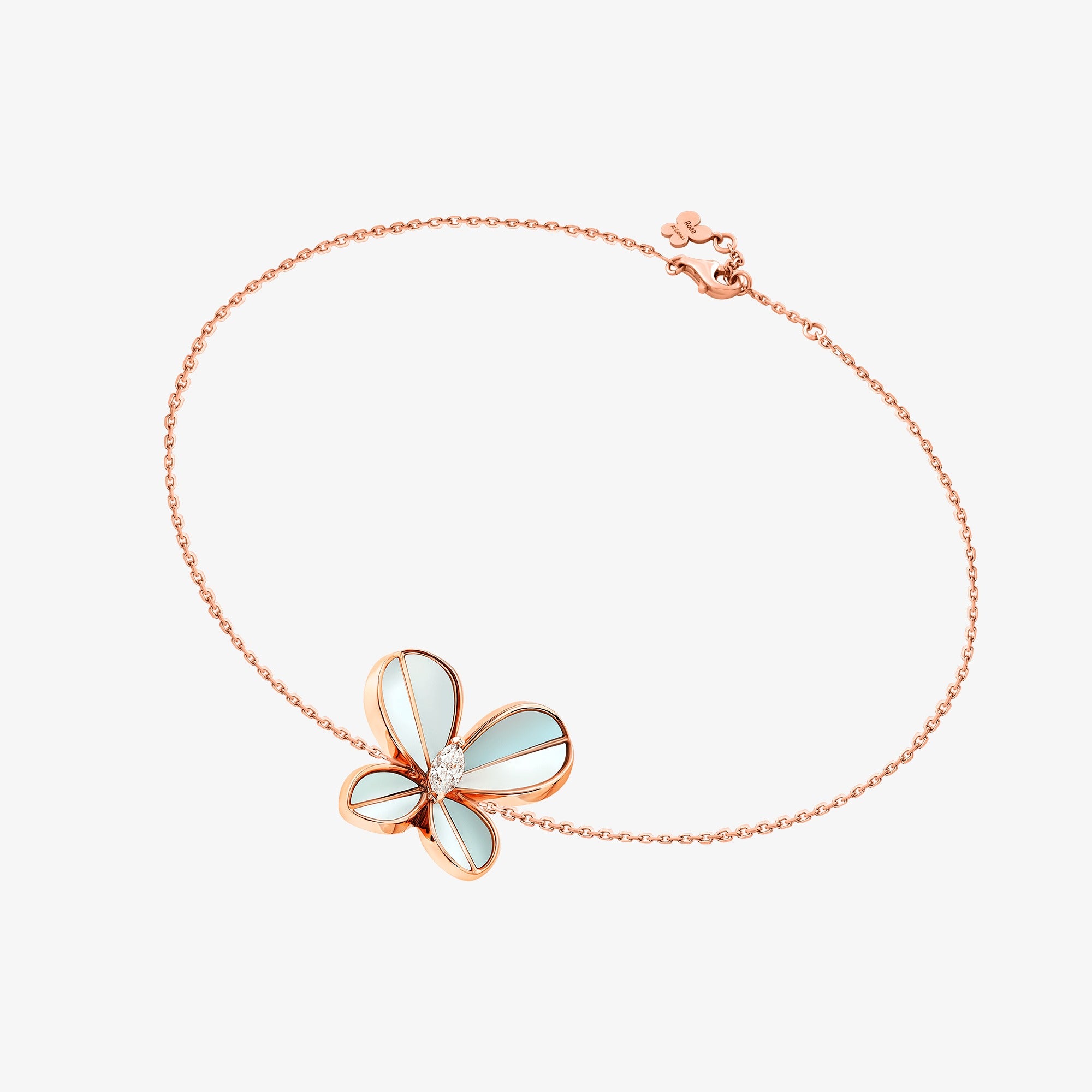 Marquise Butterfly Rose Gold Large Bracelet