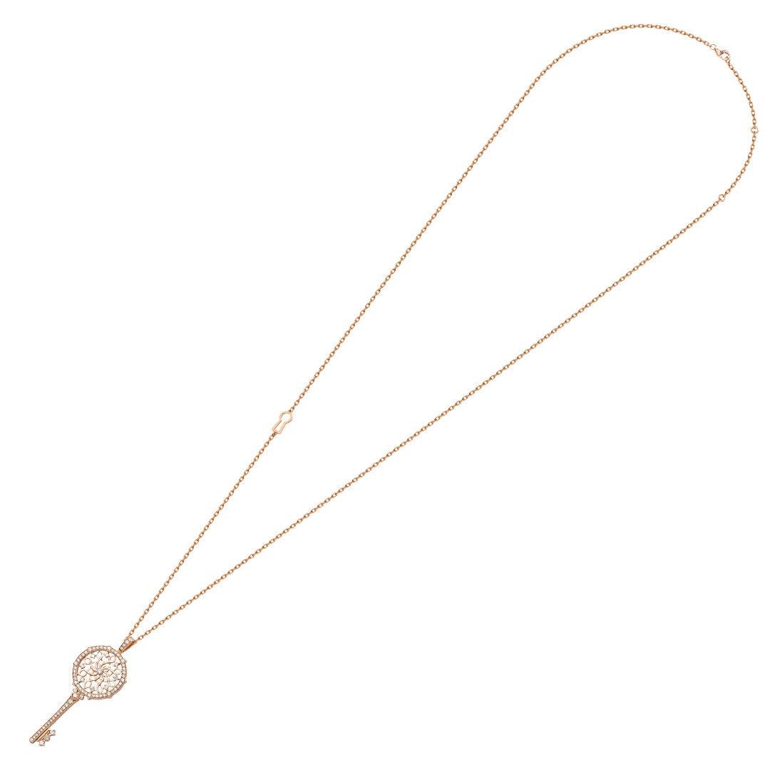 Muftah Turath Large Key Necklace - Samra Jewellery - Diamond Jewellery - TURATH