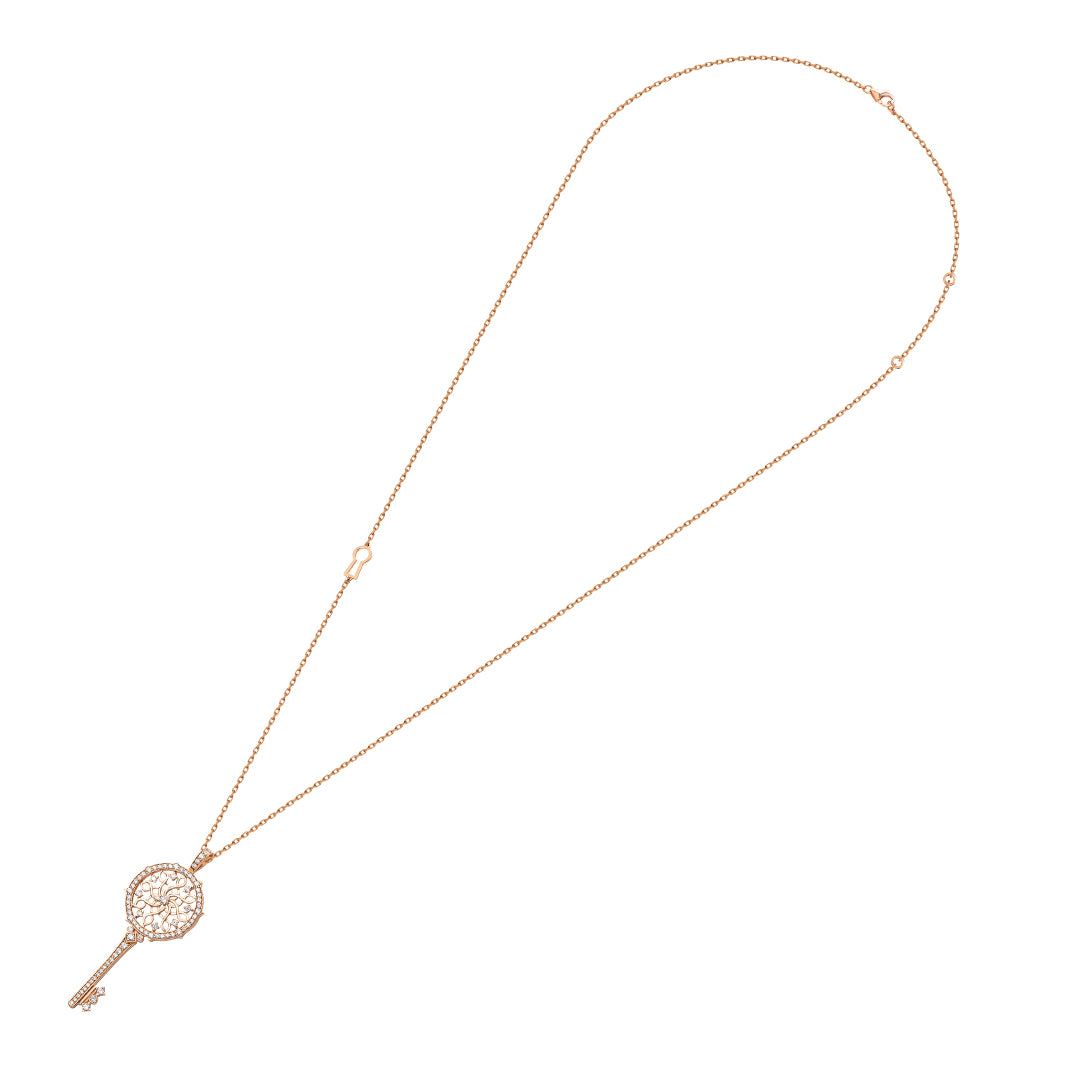 Muftah Turath Medium Key Necklace - Samra Jewellery - Diamond Jewellery - TURATH