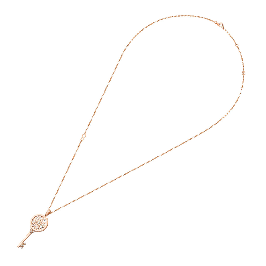 Muftah Turath Small Key Necklace - Samra Jewellery - Diamond Jewellery - TURATH