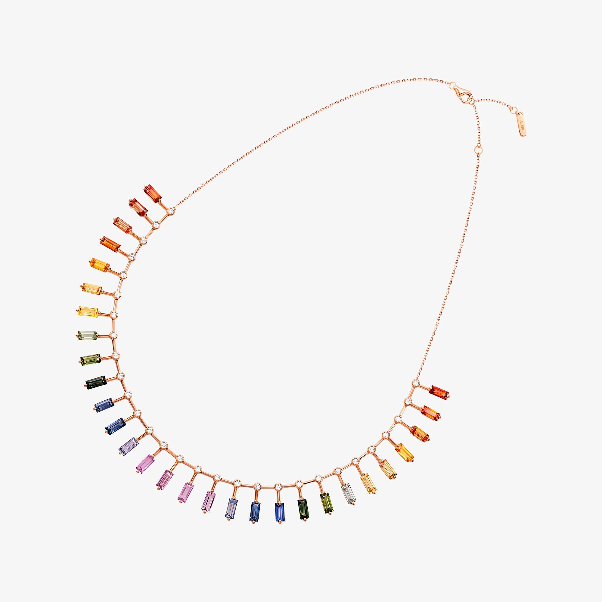 Noor Rose Gold Dangling Choker