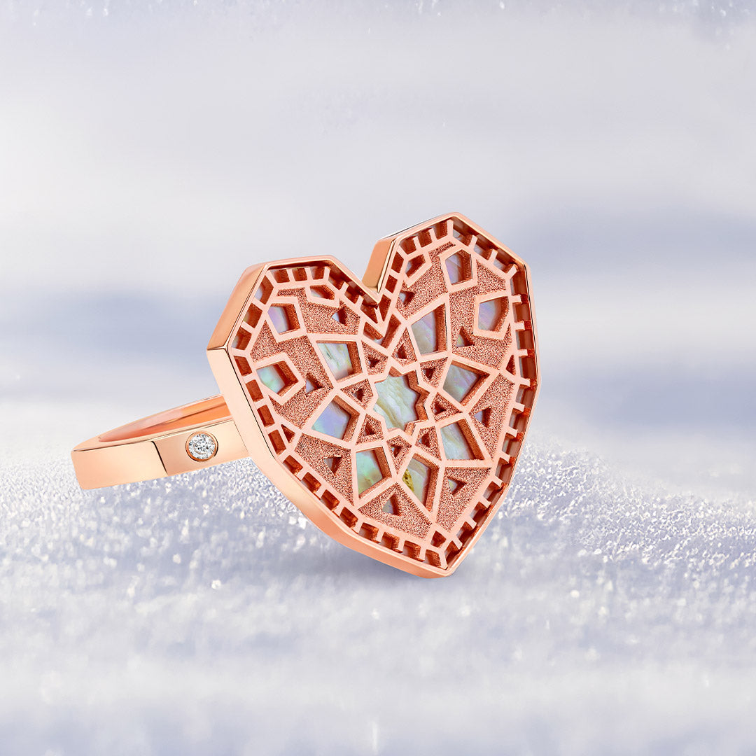 Qalb Turath Large Ring - Samra Jewellery - Diamond Jewellery - TURATH