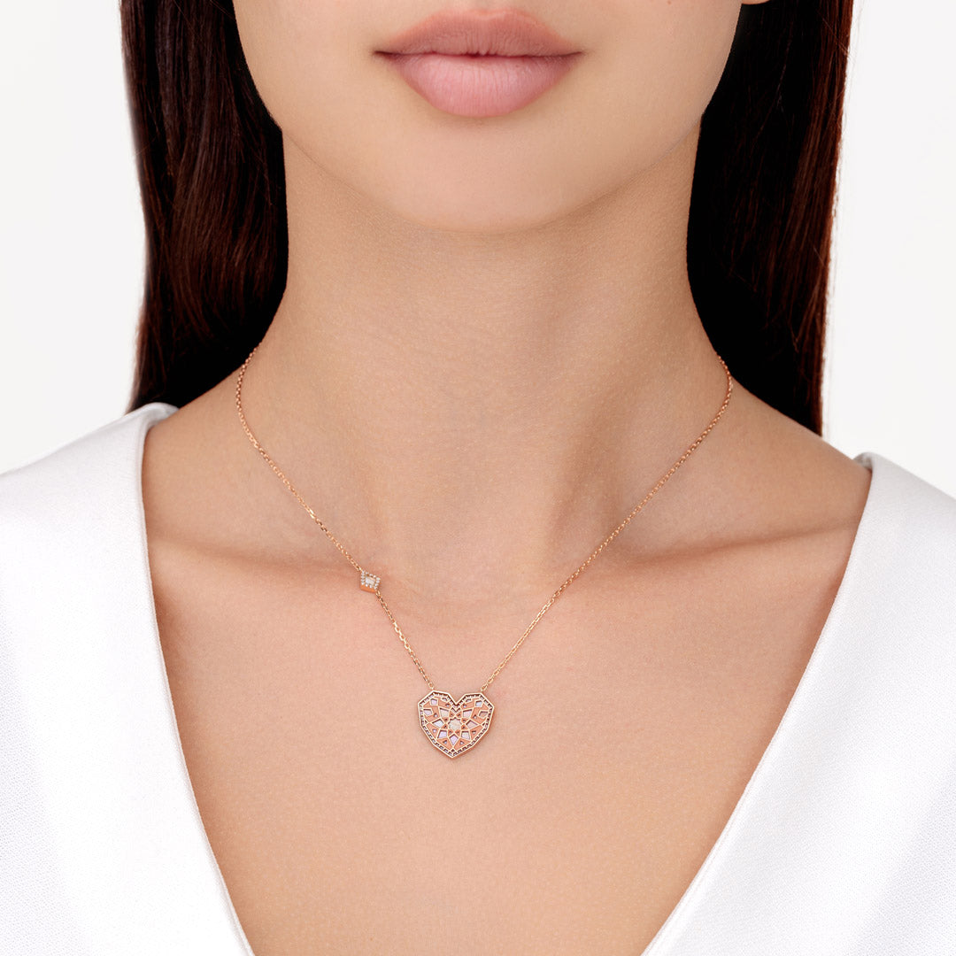 Qalb Turath Medium Necklace - Samra Jewellery - Diamond Jewellery - TURATH