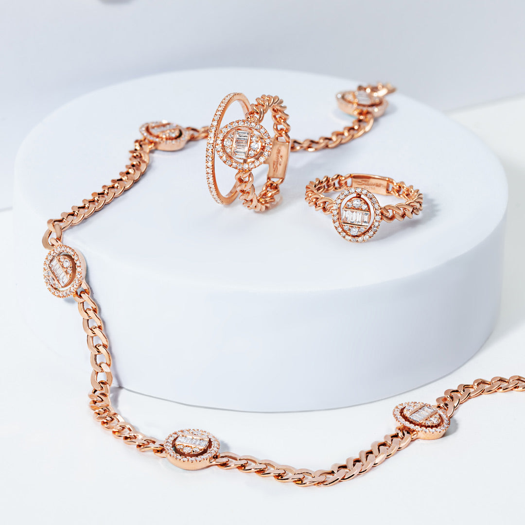 Quwa Oval Single Ring - Samra Jewellery - Diamond Jewellery - QUWA
