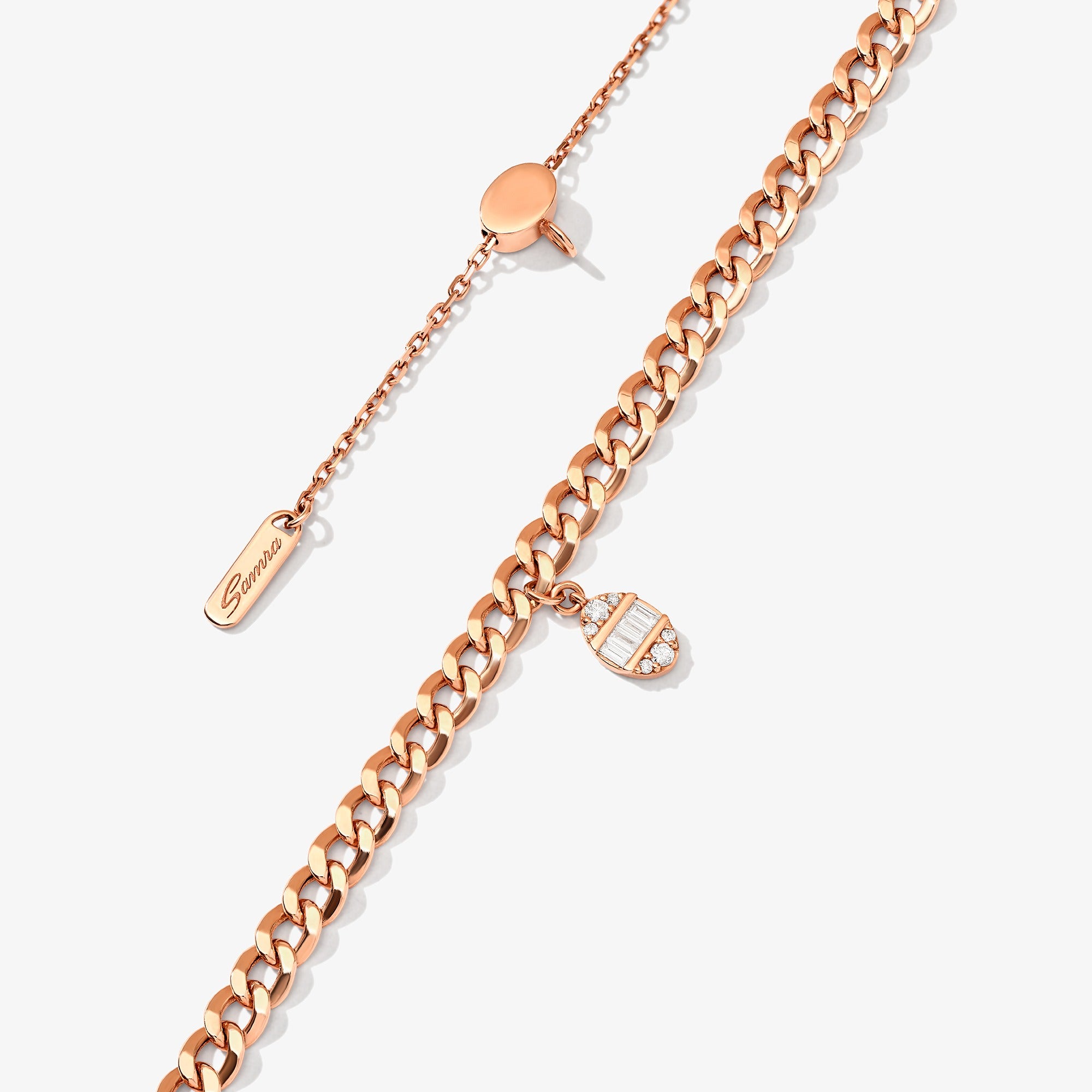 Quwa Dangling Three Oval Necklace