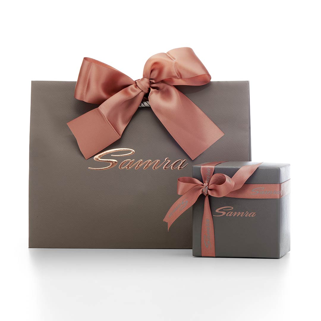 Azm Yellow Gold Tiger Eye Small Sautoir Necklace - Samra Jewellery - Diamond Jewellery - AZM