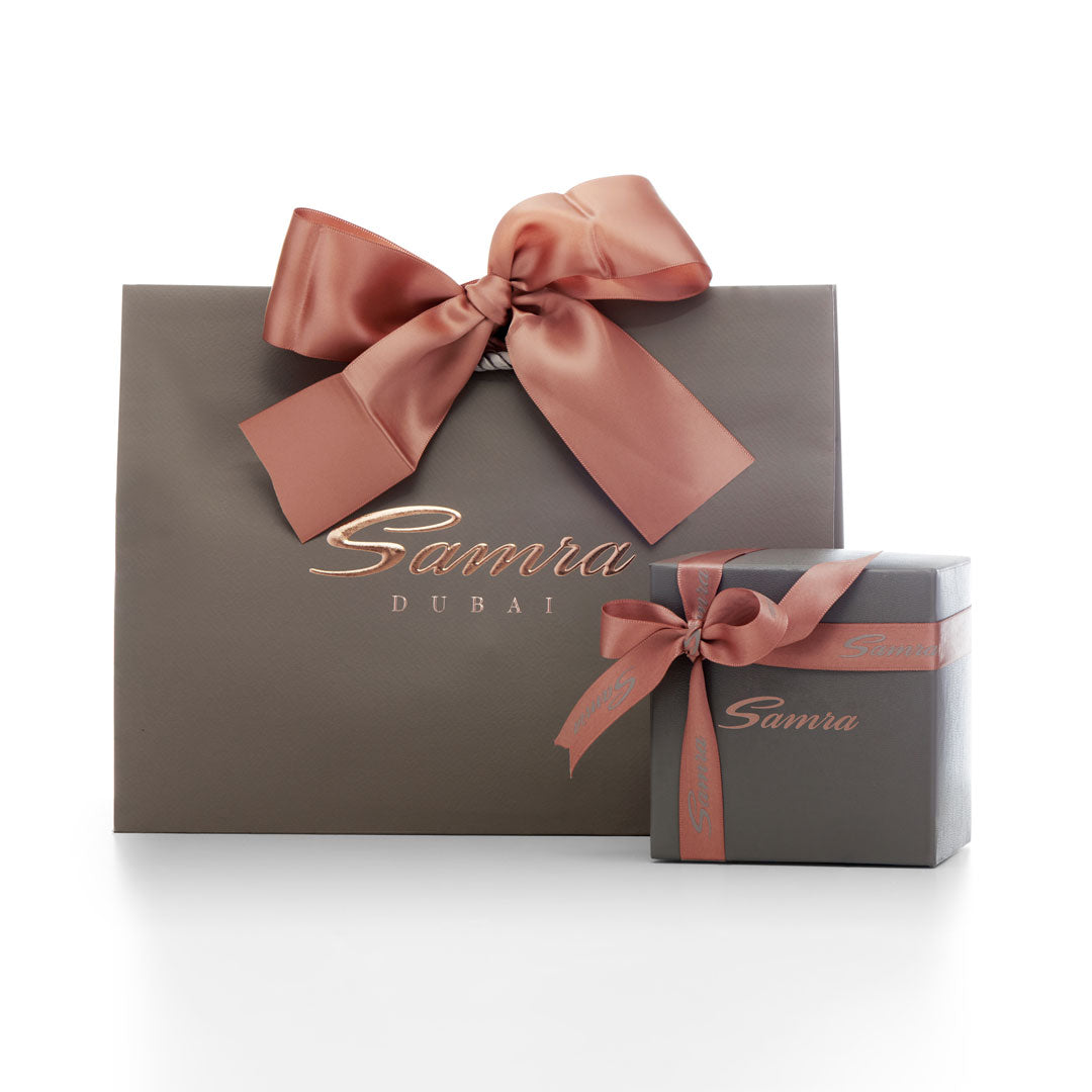 Sukar Anklet Yellow Gold Pink Fine Silk - Samra Jewellery - Diamond Jewellery - SUKAR