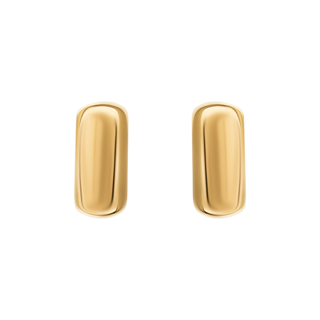 Thahab Yellow Gold Bold Square Hoop Earring - Samra Jewellery - Diamond Jewellery - THAHAB