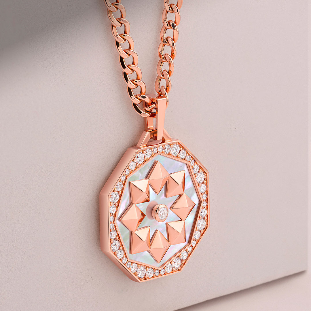 Thaman Medallion Necklace - Samra Jewellery - Diamond Jewellery - THAMAN