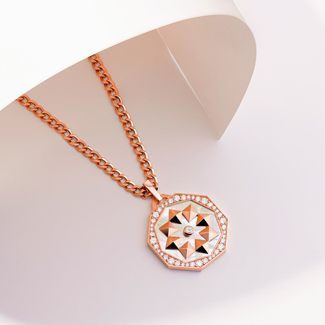 Thaman Medallion Necklace - Samra Jewellery - Diamond Jewellery - THAMAN
