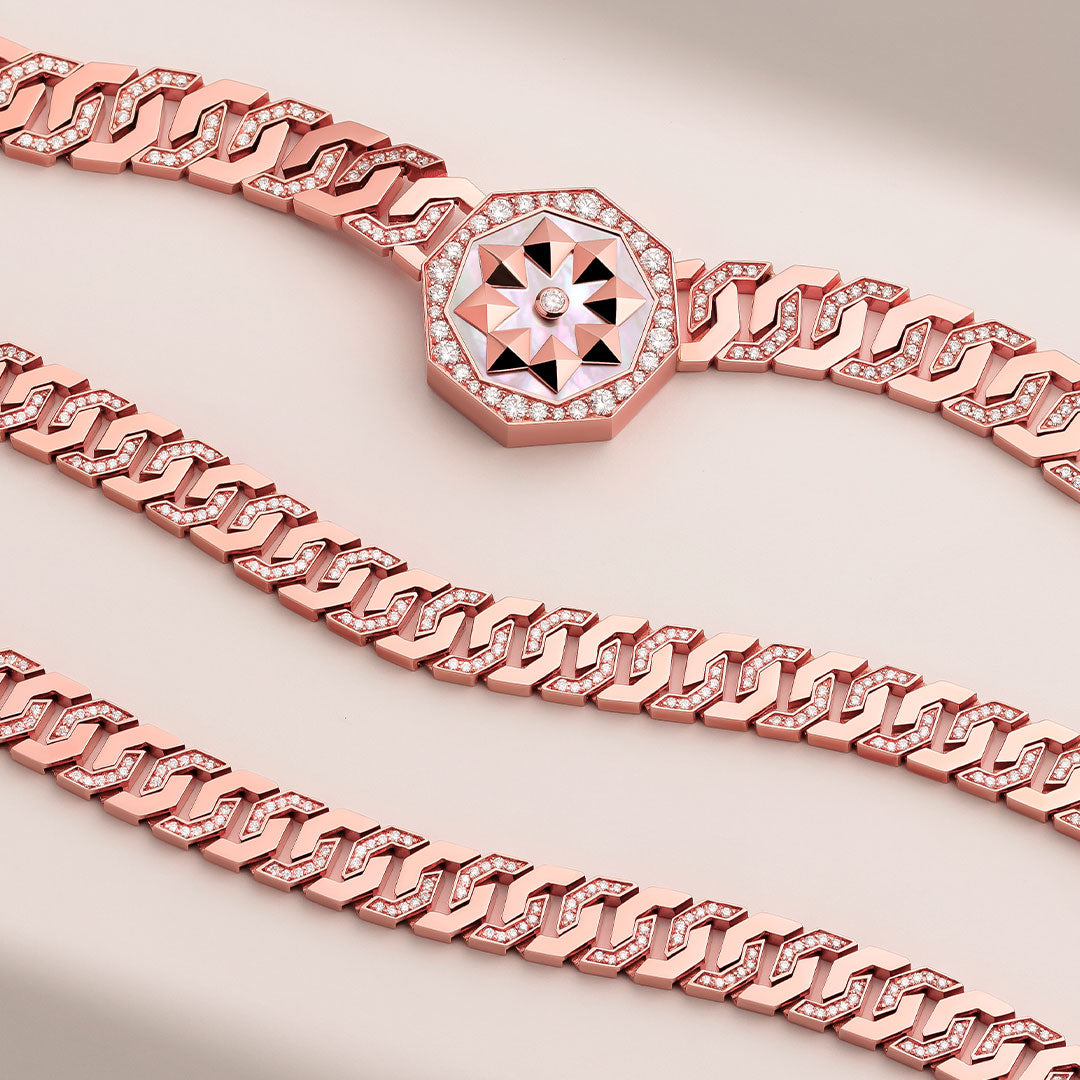 Thaman Motif Necklace - Samra Jewellery - Diamond Jewellery - THAMAN