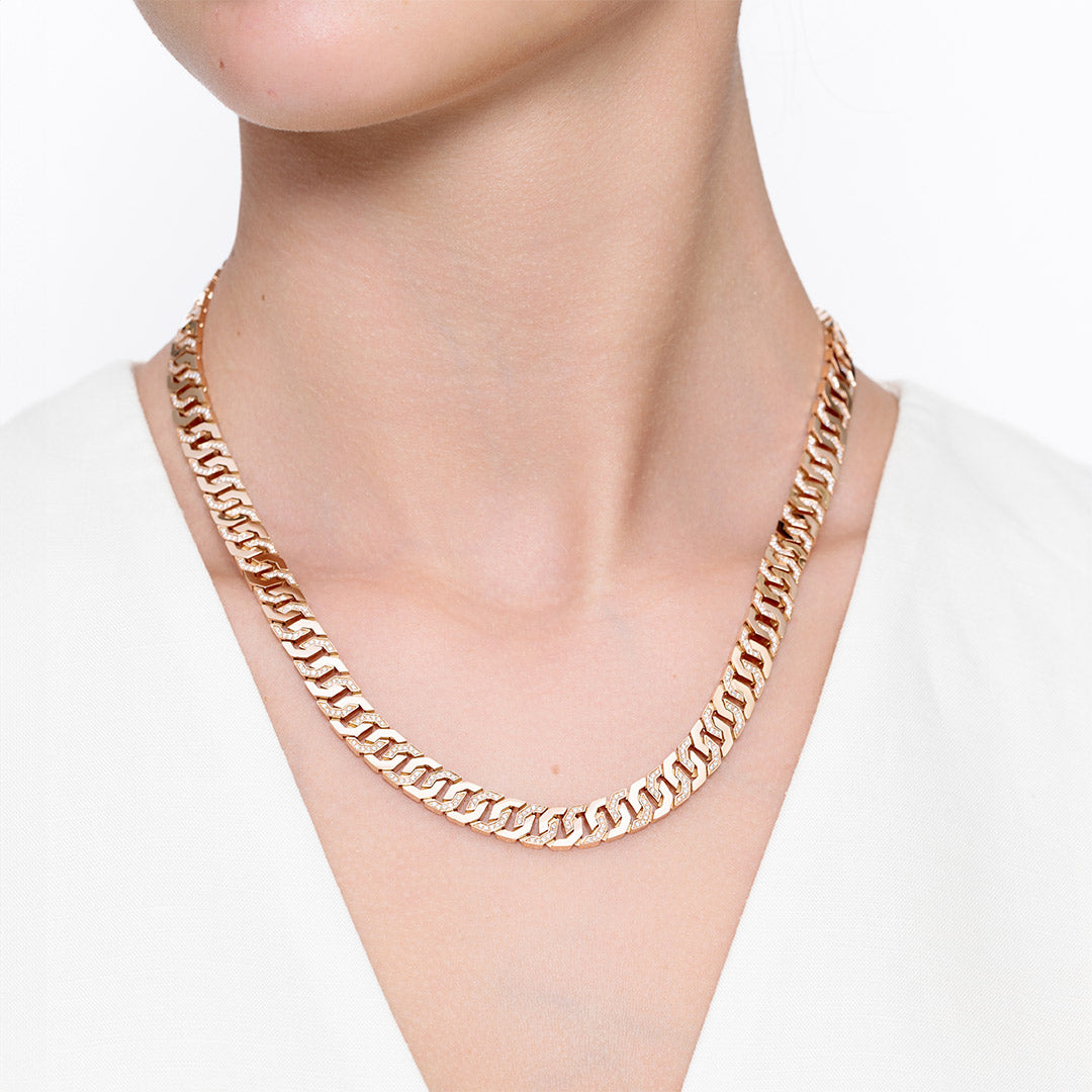 Thaman Long Necklace - Samra Jewellery - Diamond Jewellery - THAMAN