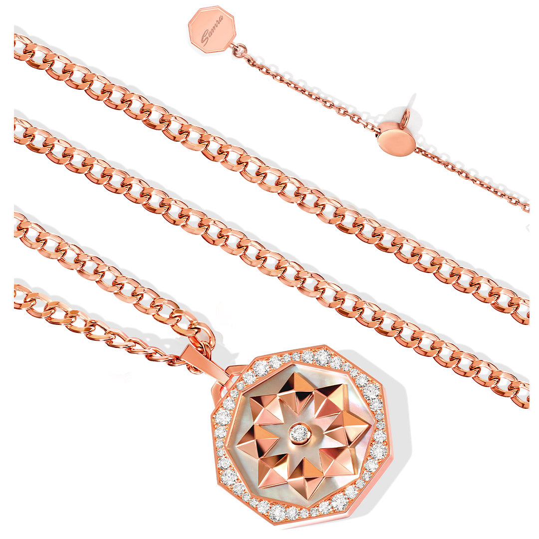 Thaman Medallion Necklace - Samra Jewellery - Diamond Jewellery - THAMAN