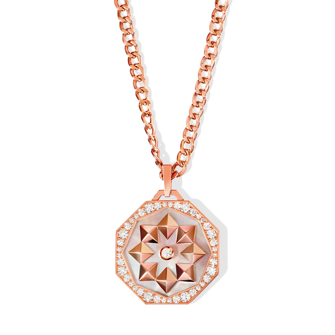 Thaman Medallion Necklace - Samra Jewellery - Diamond Jewellery - THAMAN