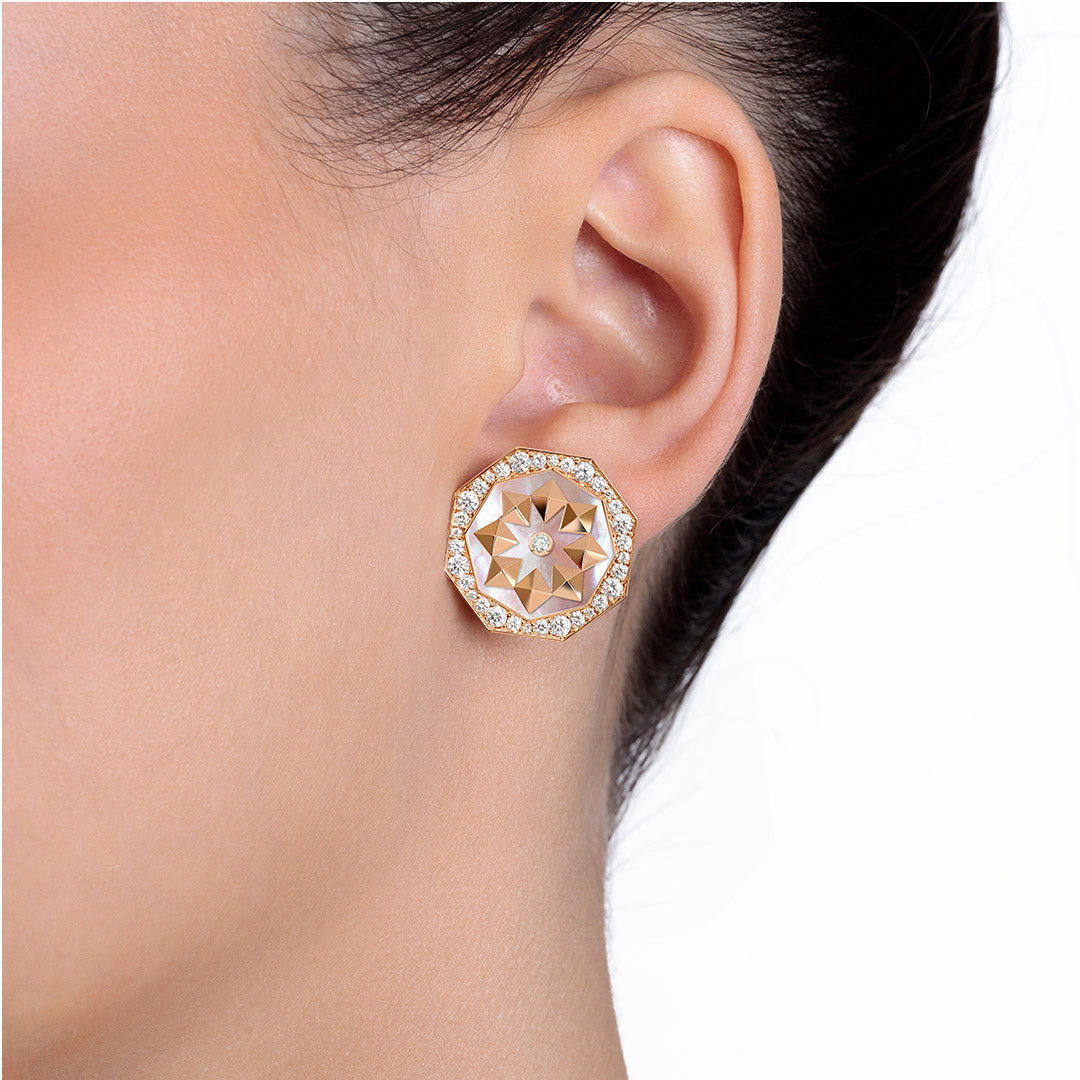 Thaman Motif Earring - Samra Jewellery - Diamond Jewellery - THAMAN
