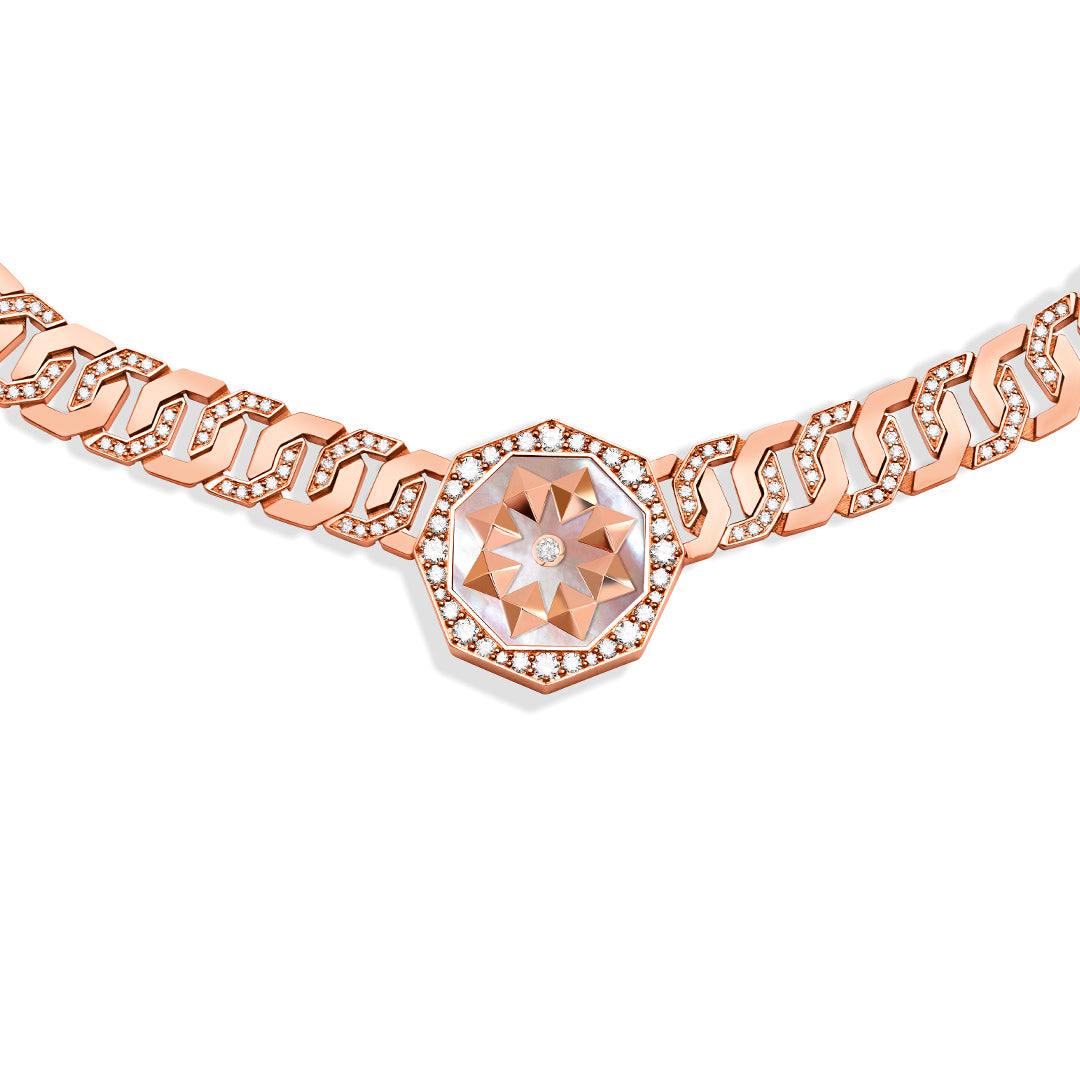 Thaman Motif Necklace - Samra Jewellery - Diamond Jewellery - THAMAN