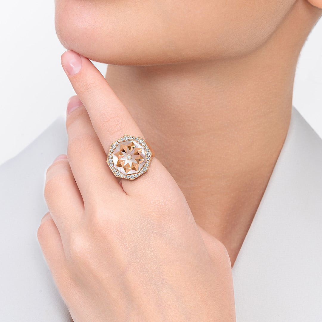 Thaman Motif Ring - Samra Jewellery - Diamond Jewellery - THAMAN