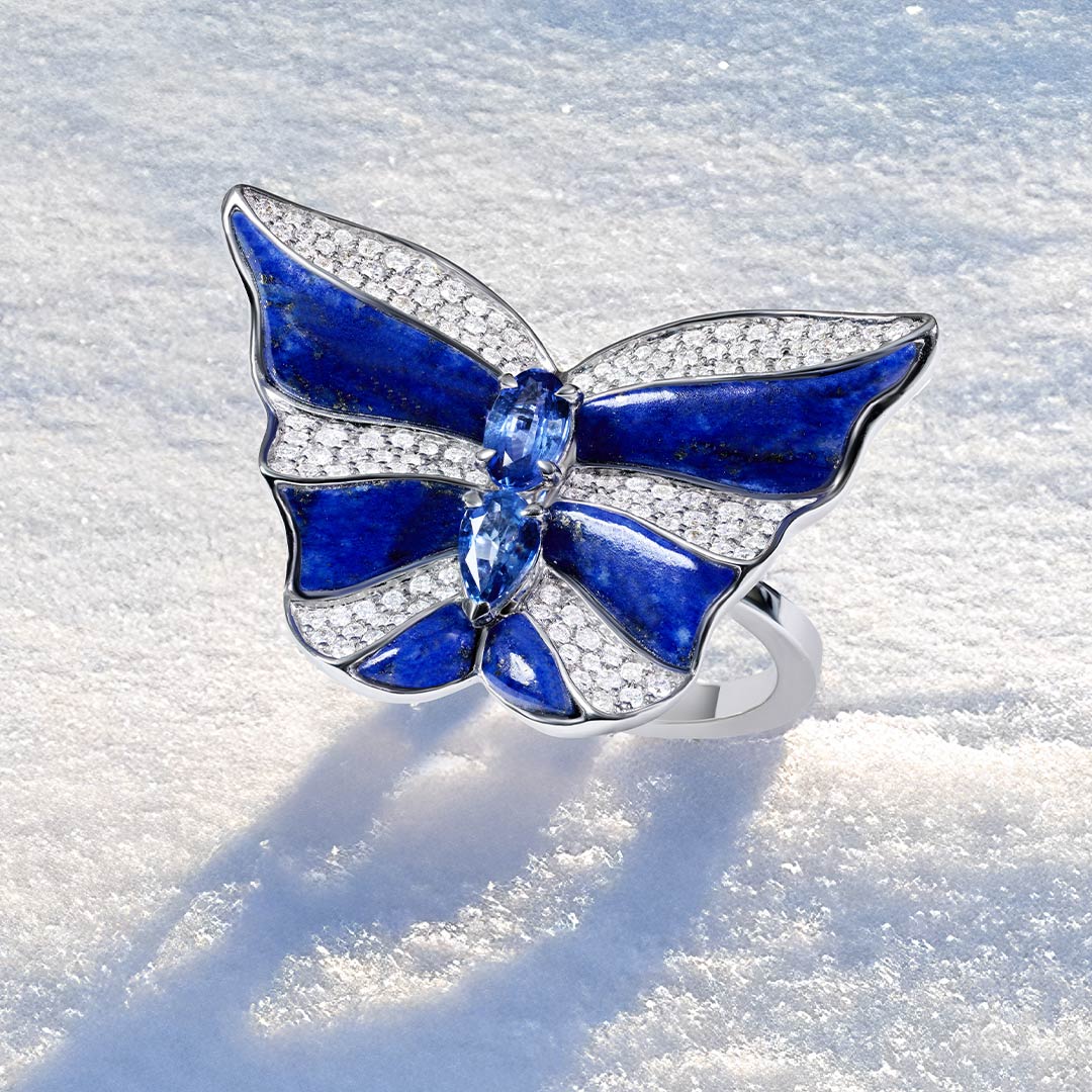 Tropical Butterfly Ring - Samra Jewellery - Diamond Jewellery - BUTTERFLIES