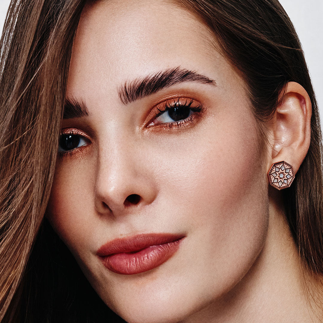 Classic Turath Small Earrings - Samra Jewellery - Diamond Jewellery - TURATH