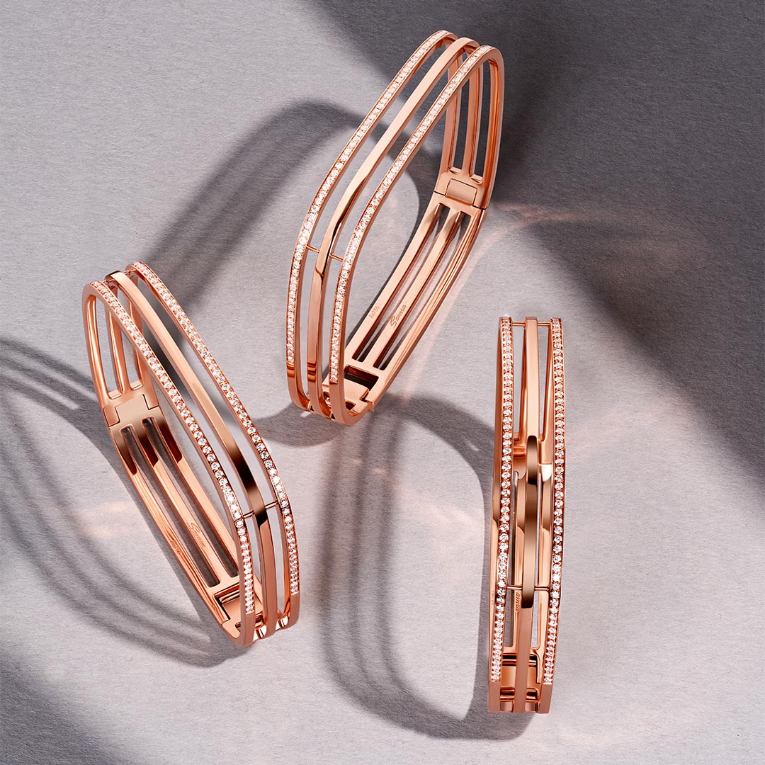 Wid Rose Gold Diamond Bangle - Samra Jewellery - Diamond Jewellery - WID