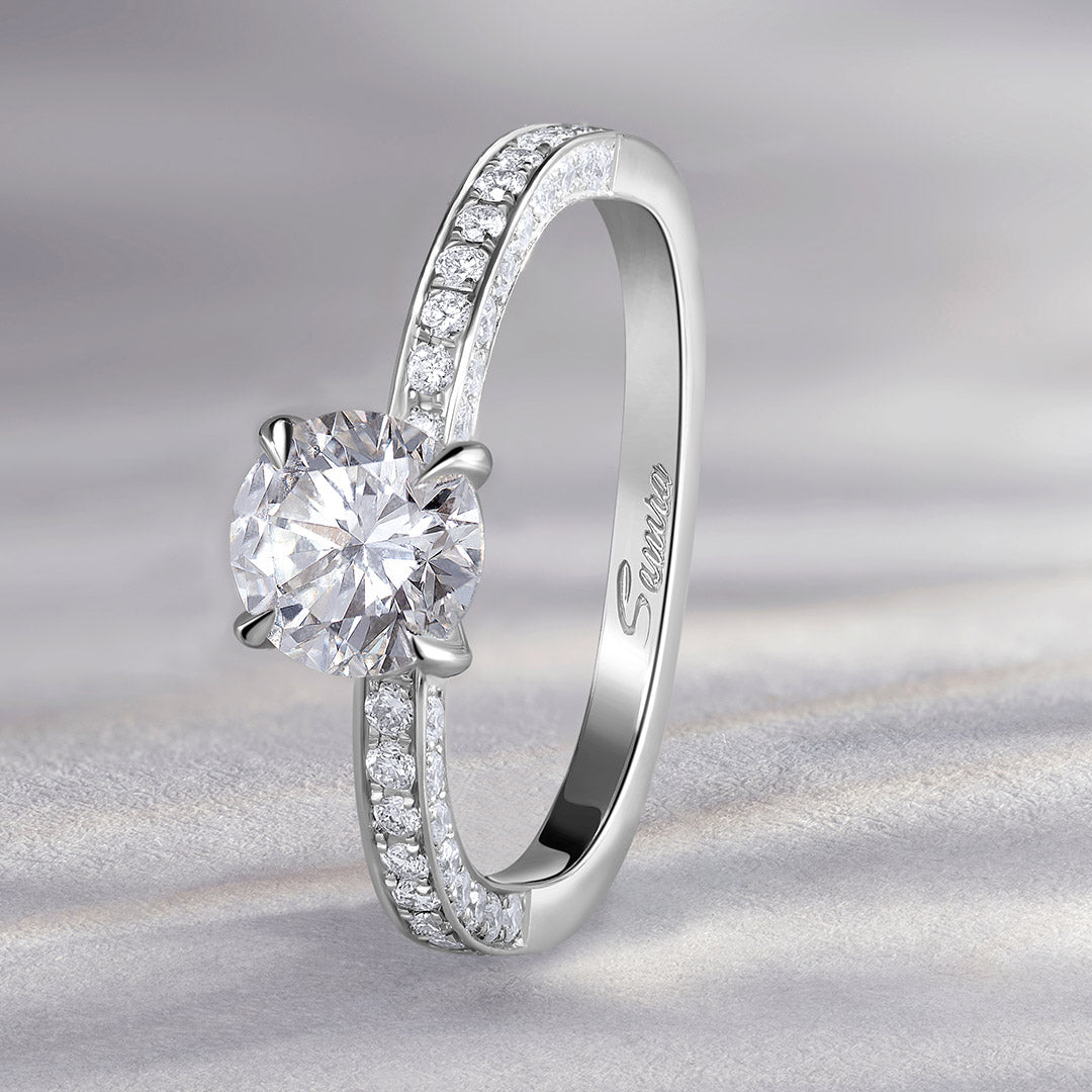 Wid White Gold 1ct Diamond Solitaire Ring - Samra Jewellery - Diamond Jewellery - WID