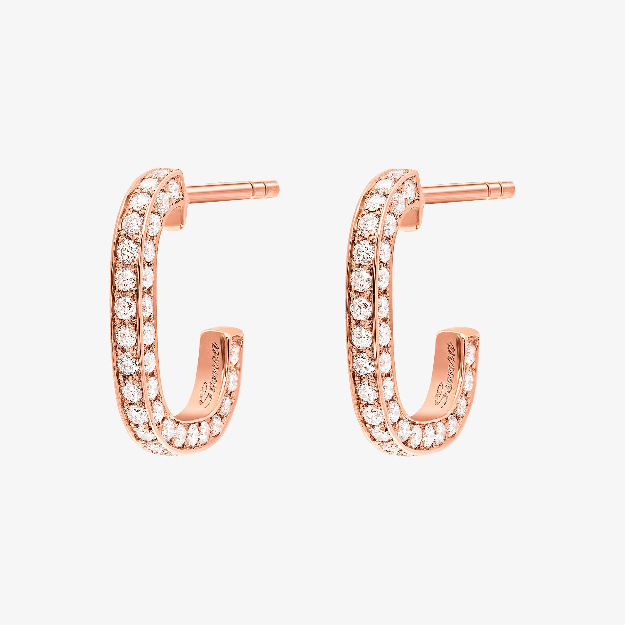 Wid Rose Gold Diamond Single Earrings