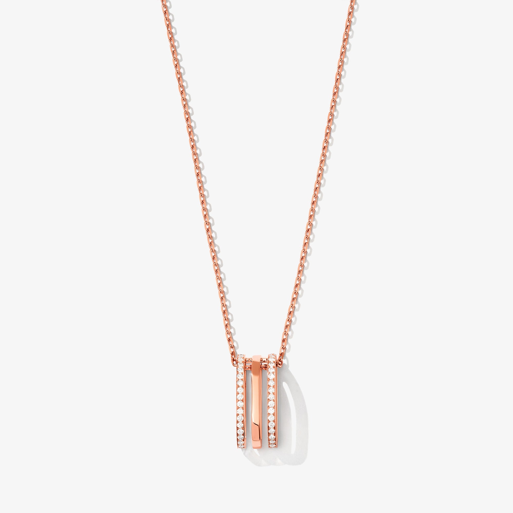 Wid Rose Gold Diamond Large Necklace