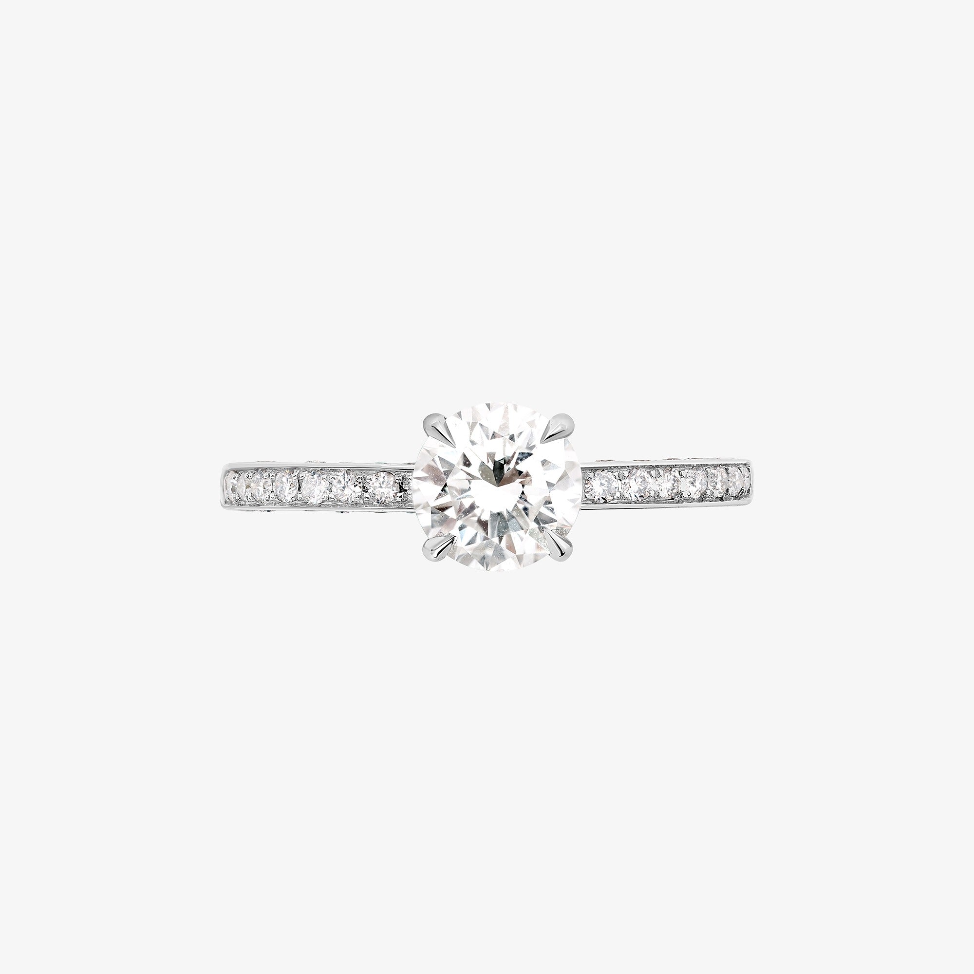 Wid White Gold 1ct Diamond Solitaire Ring