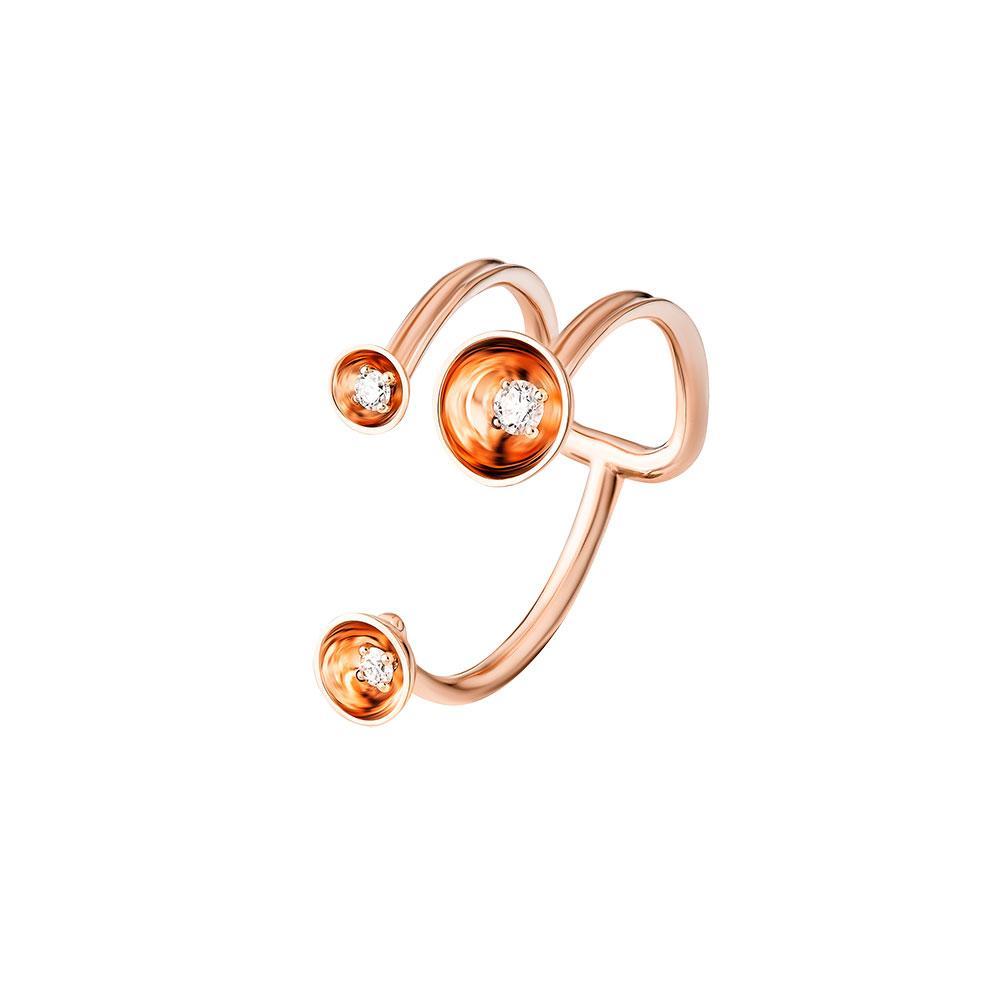 Bint Al Matar Rose Gold Between Finger Ring - Samra Jewellery - Diamond Jewellery - BINT AL MATAR