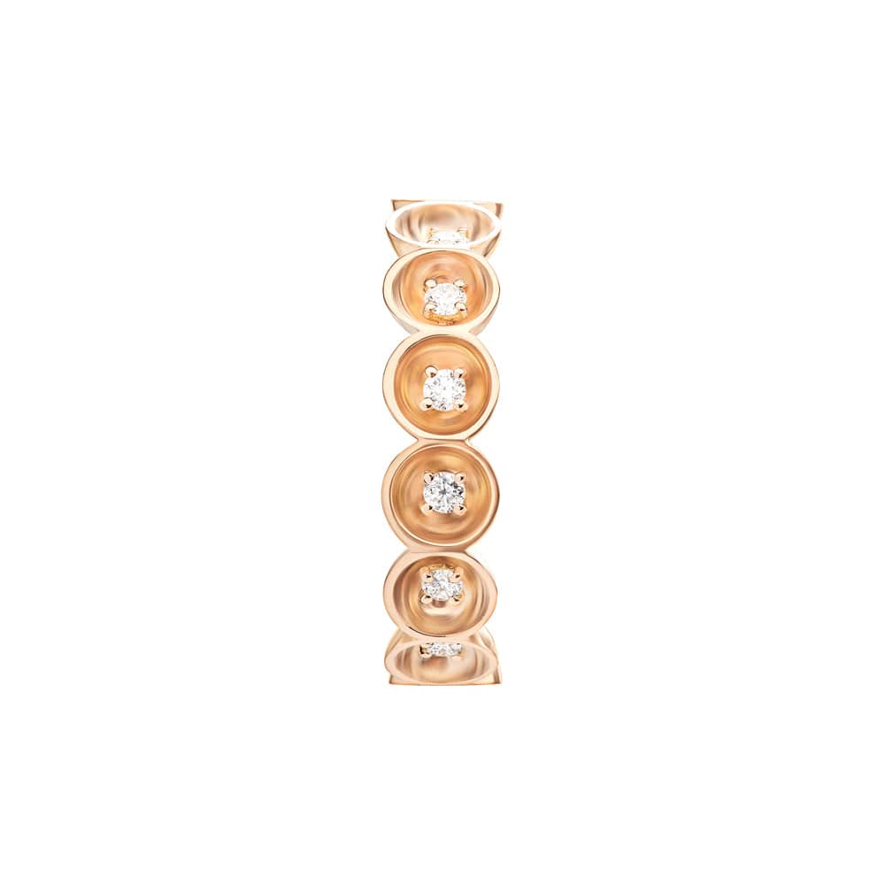 Bint Al Matar Rose Gold Diamond Band - Samra Jewellery - Diamond Jewellery - BINT AL MATAR