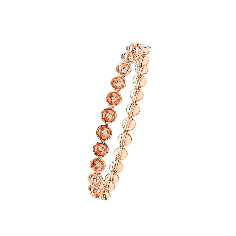 Bint Al Matar Rose Gold Diamond Bangle - Samra Jewellery - Diamond Jewellery - BINT AL MATAR