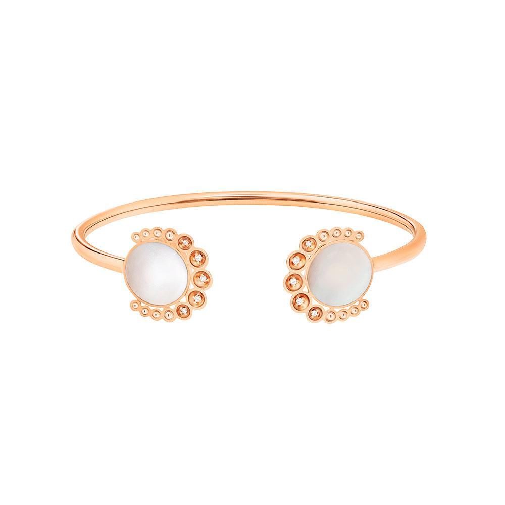 Bint Al Matar Rose Gold Mother Of Pearl Bangle - Samra Jewellery - Diamond Jewellery - BINT AL MATAR