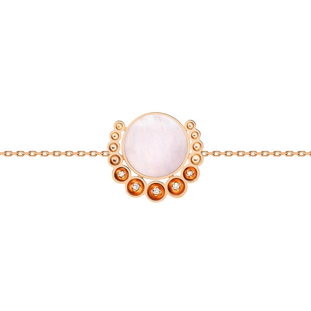 Bint Al Matar Rose Gold Mother Of Pearl Bracelet - Samra Jewellery - Diamond Jewellery - BINT AL MATAR