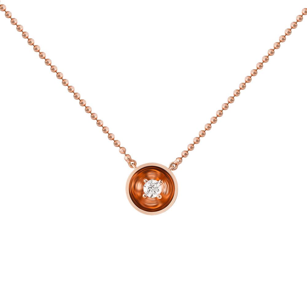 Bint Al Matar Rose Gold Single Necklace - Samra Jewellery - Diamond Jewellery - BINT AL MATAR